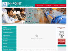 Tablet Screenshot of hipointcollege.com